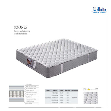 Pole Pocket spring Soft Hotel Mattress